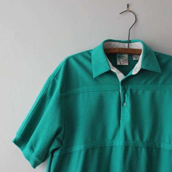 Vintage Turquoise Polo Shirt - Picture 7 of 9